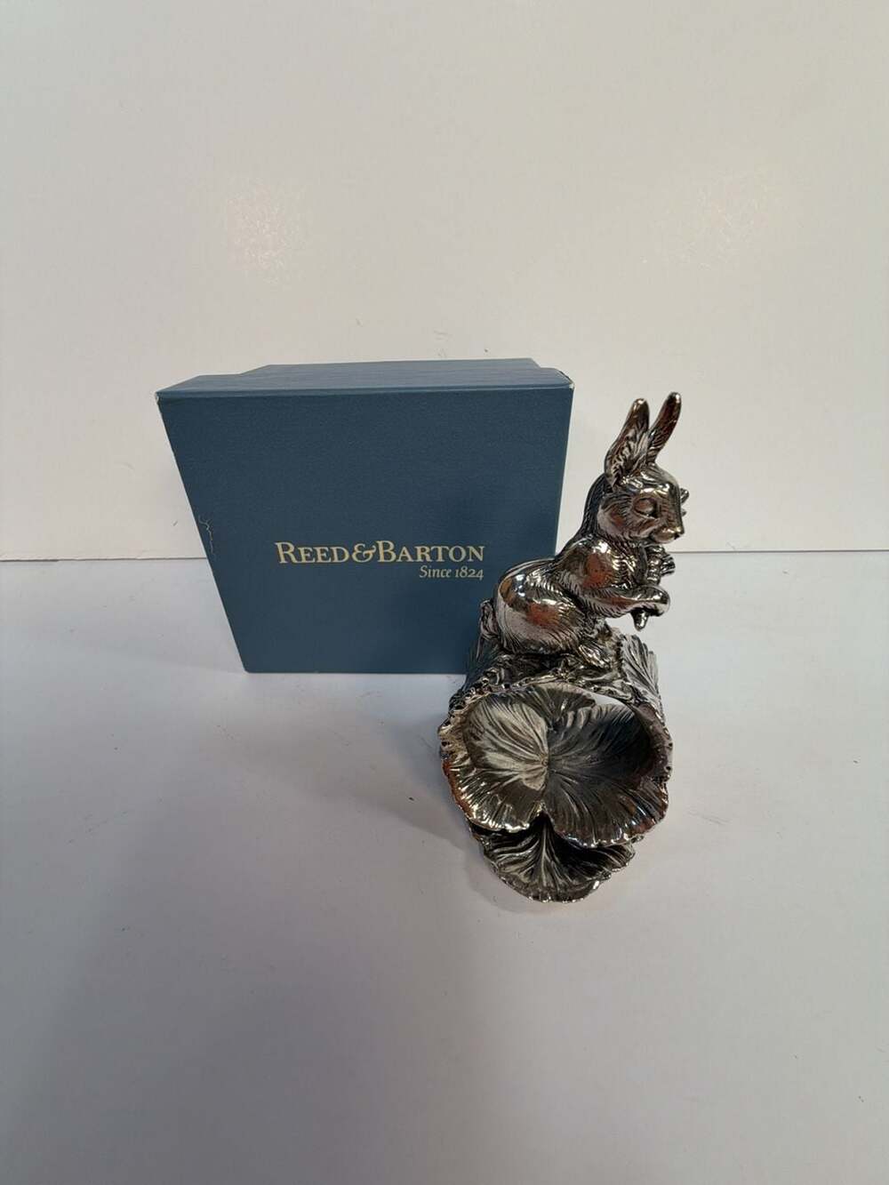 Reed & Barton 1828 Silverplate Rabbit Napkin Ring